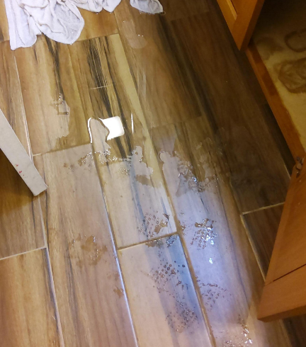 Wet Wood Floors- Water Mitigation