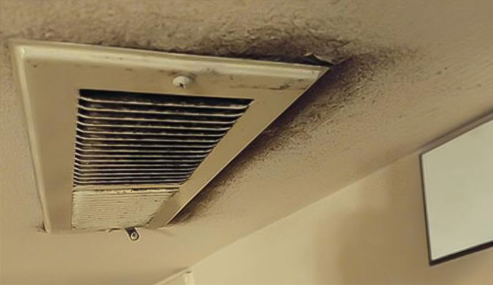 Duct system odor and stain
